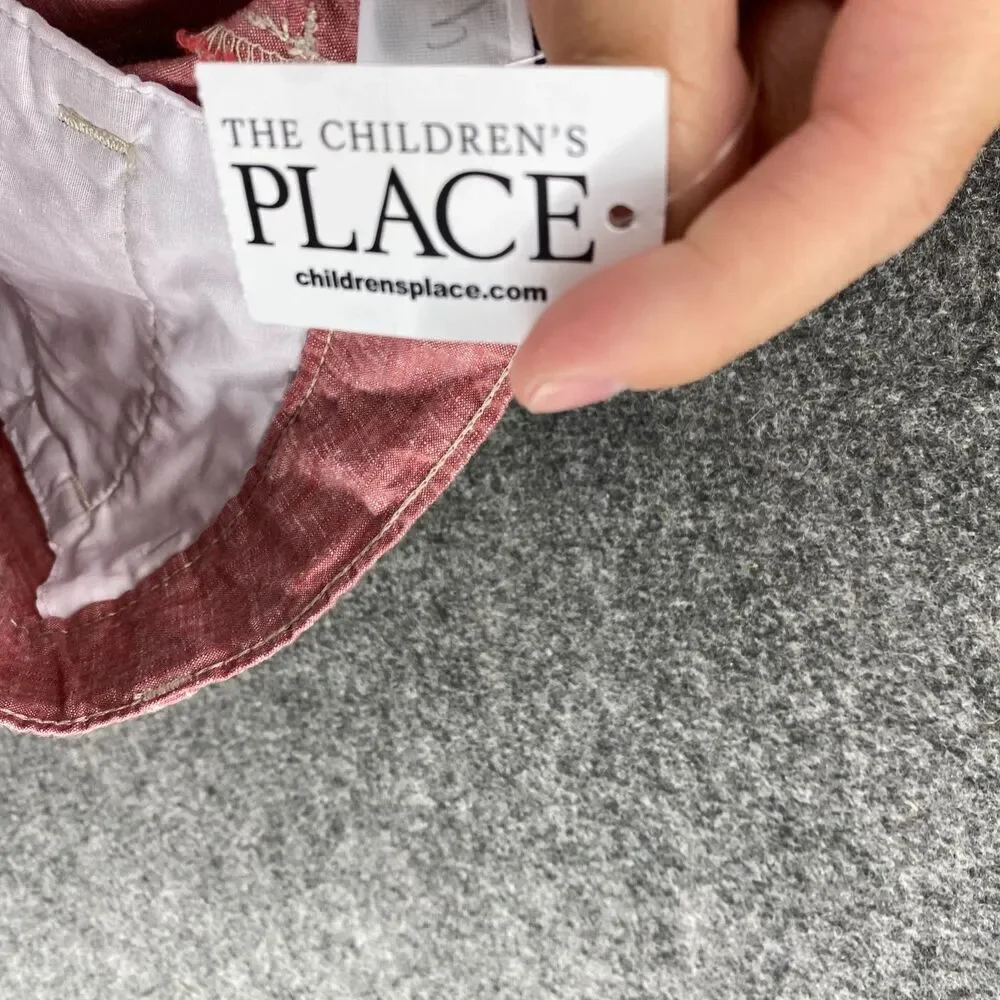 New The Children's Place Shorts Boys 8 Pink Bermuda Pockets Cotton Pockets
